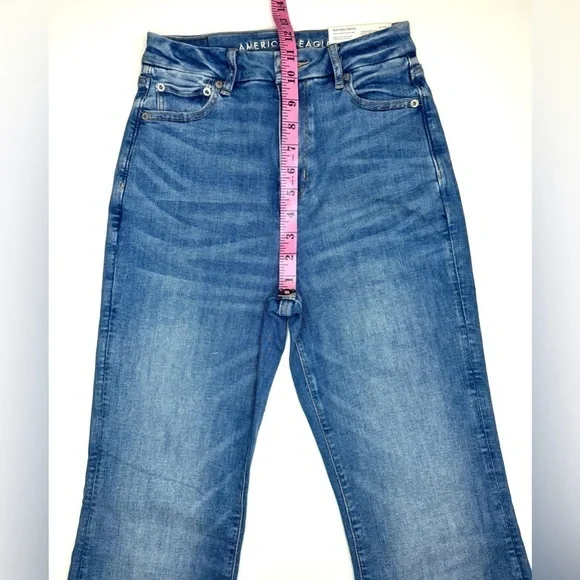 American Eagle Women’s Curvy Super Hi-Rise Flare Jeans Size- 25 ( New with Tags - Picture 7 of 11
